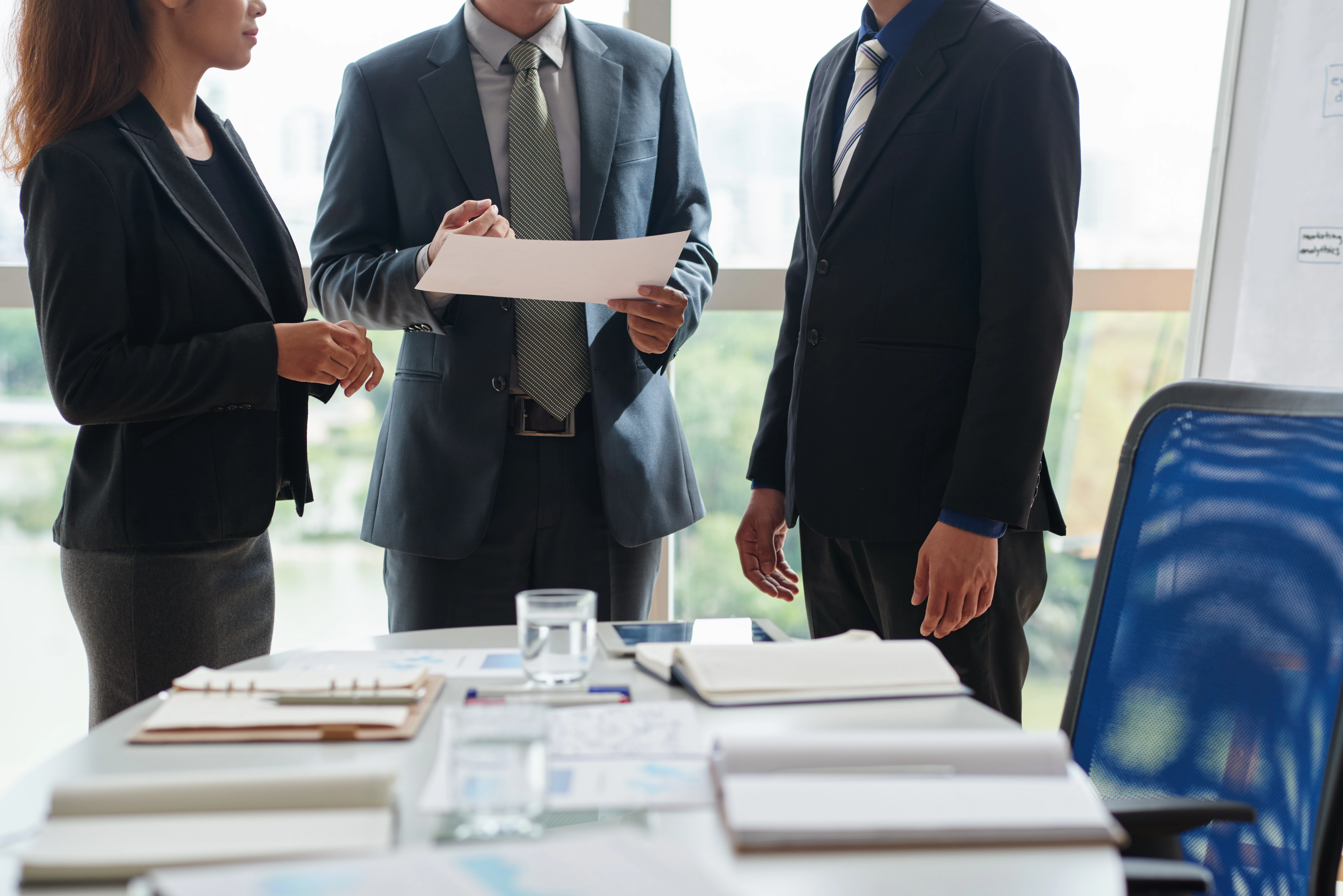 Knoetix team reviewing federal growth strategy